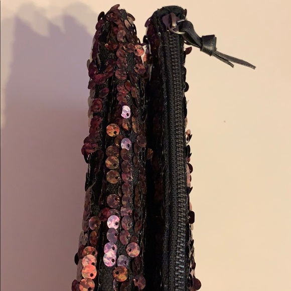 BCBG Large Sequin Fold-Over Clutch - Picture 8 of 8